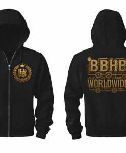 Steam Punk Worded ZipUp Hoody